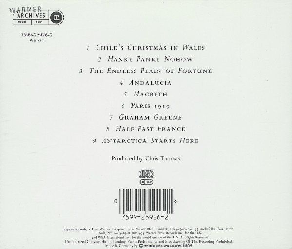CD: CD John Cale - Paris 1919 (1973) – Usato da Möriken AG venduto da mineralia 1