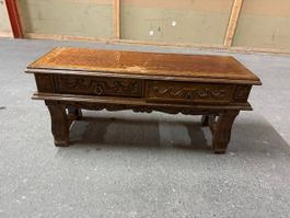 Wooden coffee table with drawers used condition