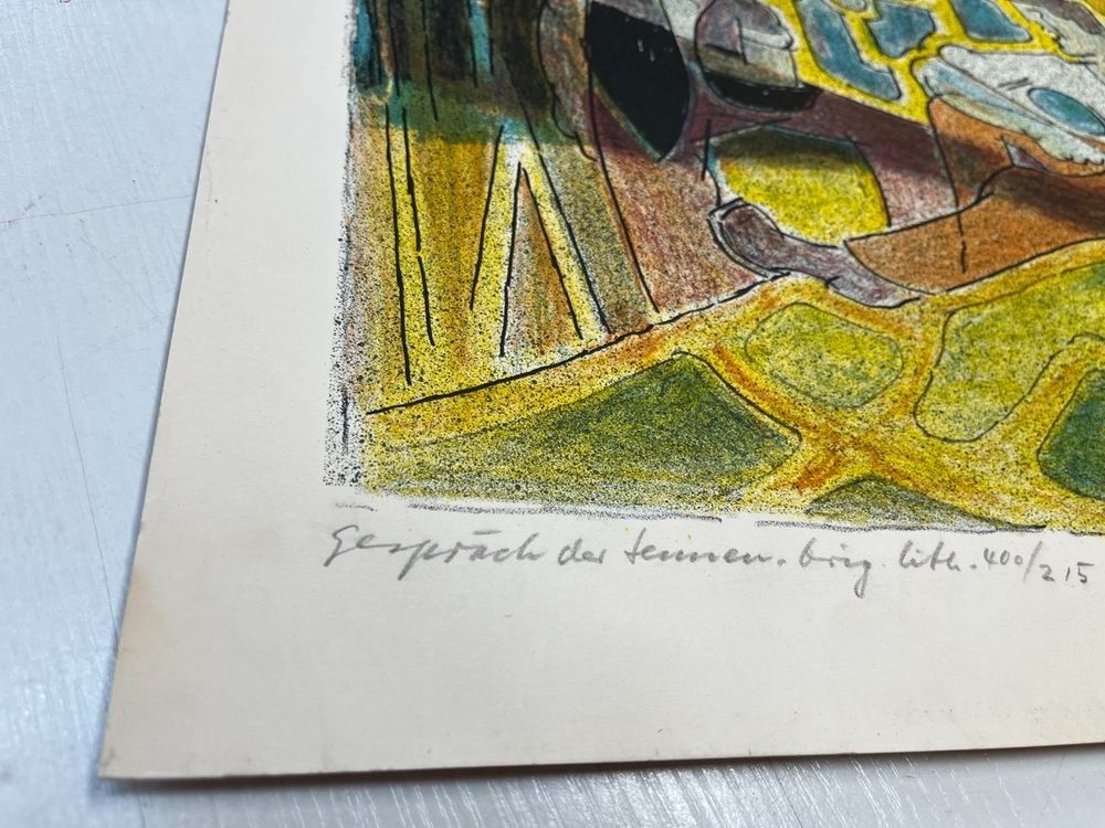 Grafica & Litografie: FRITZ BÜTIKOFER LITHOGRAPHIE SIGNIERT NUMMERIERT – Usato da Gersau venduto da grafik-kunst 4