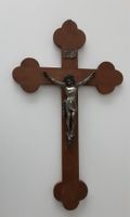 Holzkreuz mit Jesusfigur, Wandkreuz, Altholz, Top!