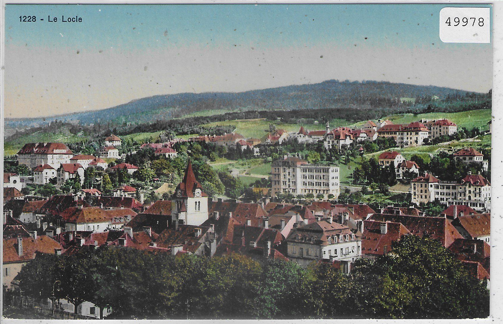 Ansichtskarten: Le Locle - Vue generale - Litho – Gebraucht aus Ettingen von Kartenplanet