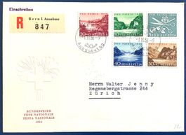 1956 - R - FDC Pro Patria "Deutsch " illustriert 11