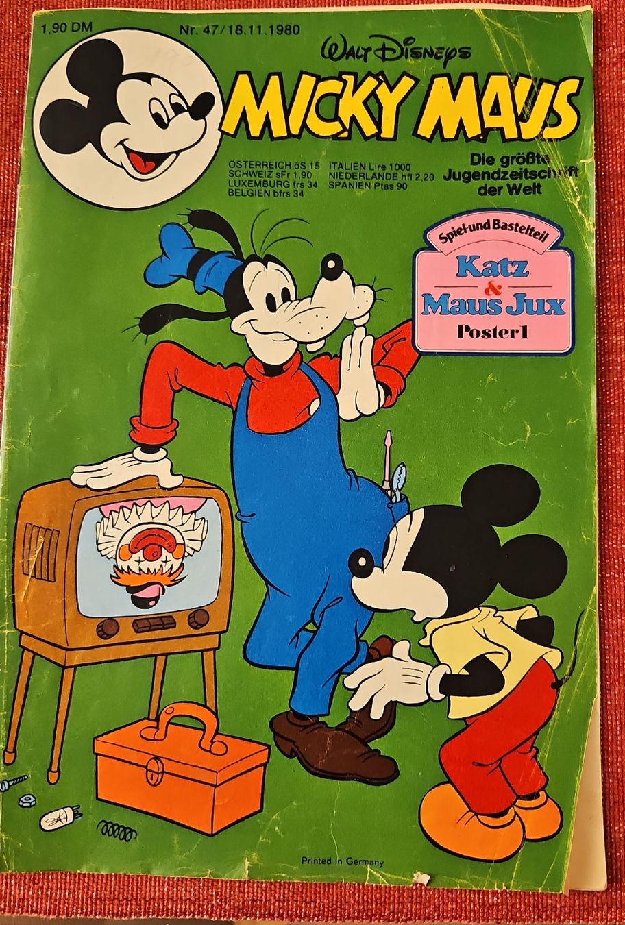 Comics: Micky Maus Nr. 47/18.11.1980  – Gebraucht aus Basel von Melibu