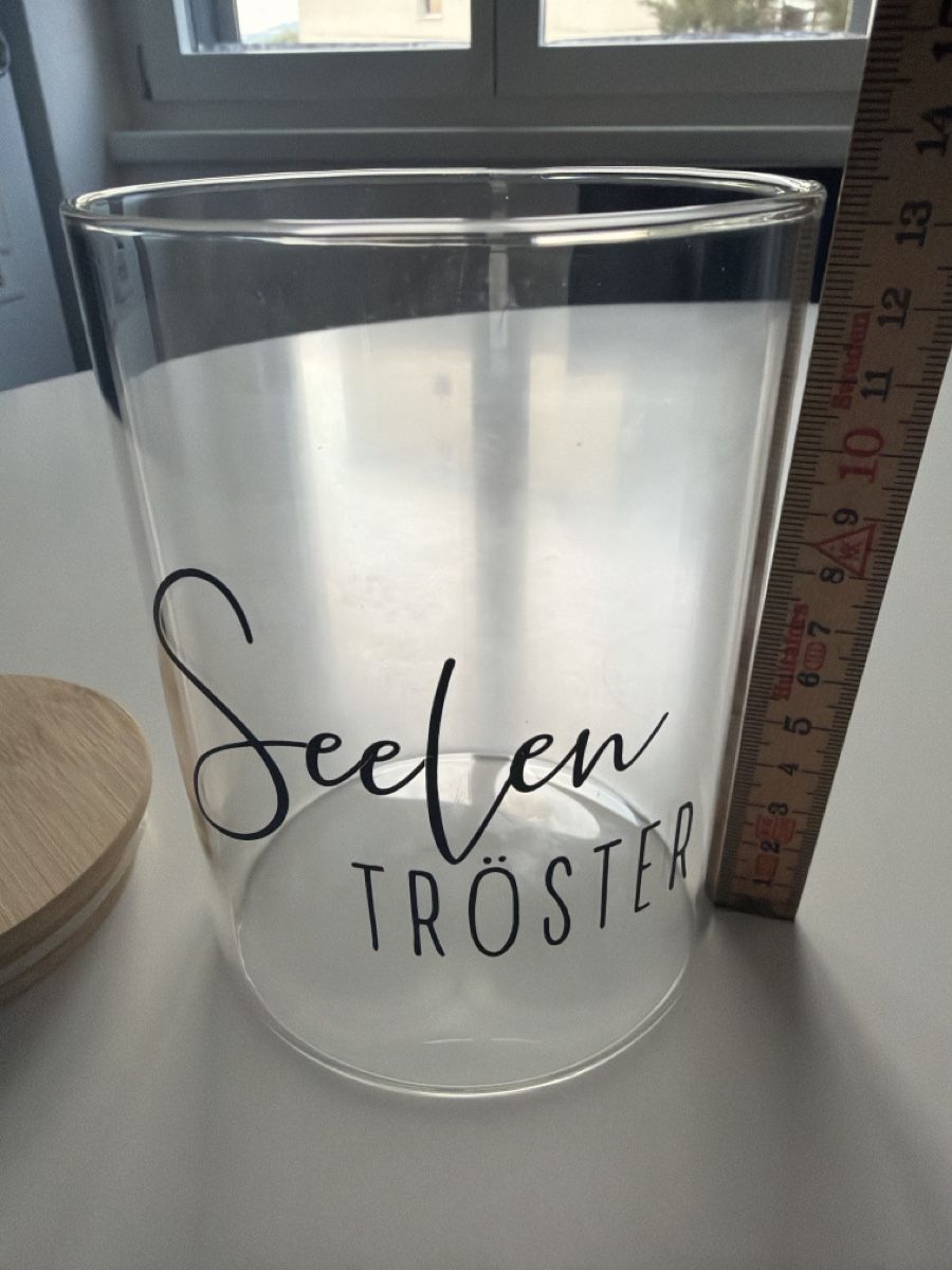Bicchieri: Vorratsglas Glas mit Holzdeckel selten benutzt – Usato da Sursee venduto da Steffi_2020 1