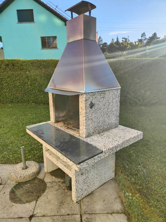 Massiver Stein Garten Grill Kaufen auf Ricardo