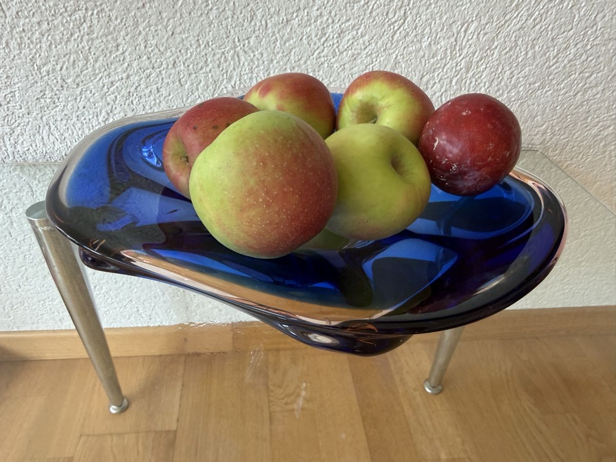 Ciotole: Glasschale blau Designobjekt Glaskunst – Usato da Bern venduto da Delamer 2
