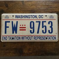  🇺🇸 U.S. Autoschild, Washington D.C. FW 9753 - ORIGINAL 
