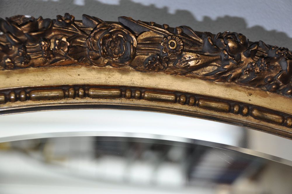 Goldener Vintage Spiegel, Wandspiegel, Top Zustand! 4