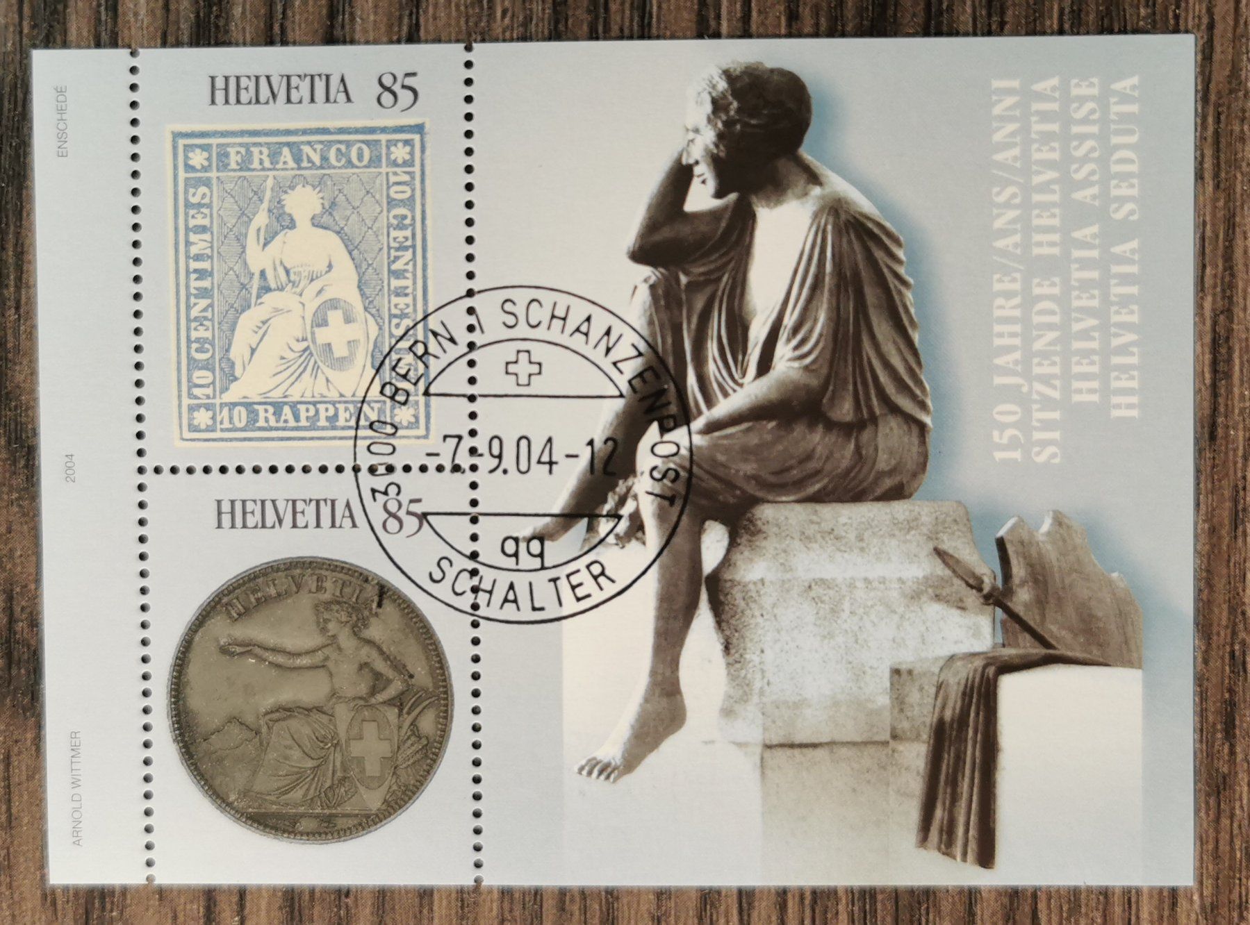 Tutti i francobolli: TR22 Bloc Timbre Suisse Oblitere 2004 – Usato da Cousset venduto da Patrick_Collections
