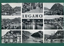 Lugano, 9 Ansichten, ungelaufen, ca. 1955