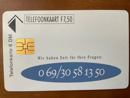 Telefonkarte Niederlande-Deutschland Delix