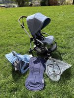 Bugaboo Bee 5 Kinderwagen Denim Top Zustand! Komplett.