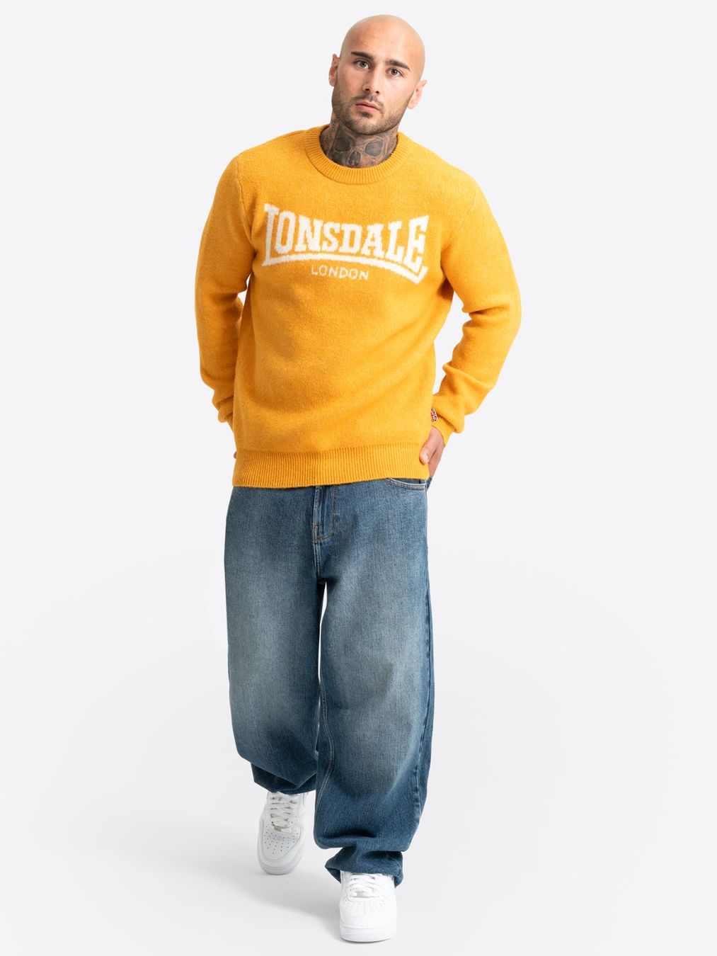 Lonsdale Maglioni & Felpe: Lonsdale Brimsdown Pullover Senfgelb XL – Nuovo e nell'imballaggio originale da Düdingen venduto da BluePalm 2