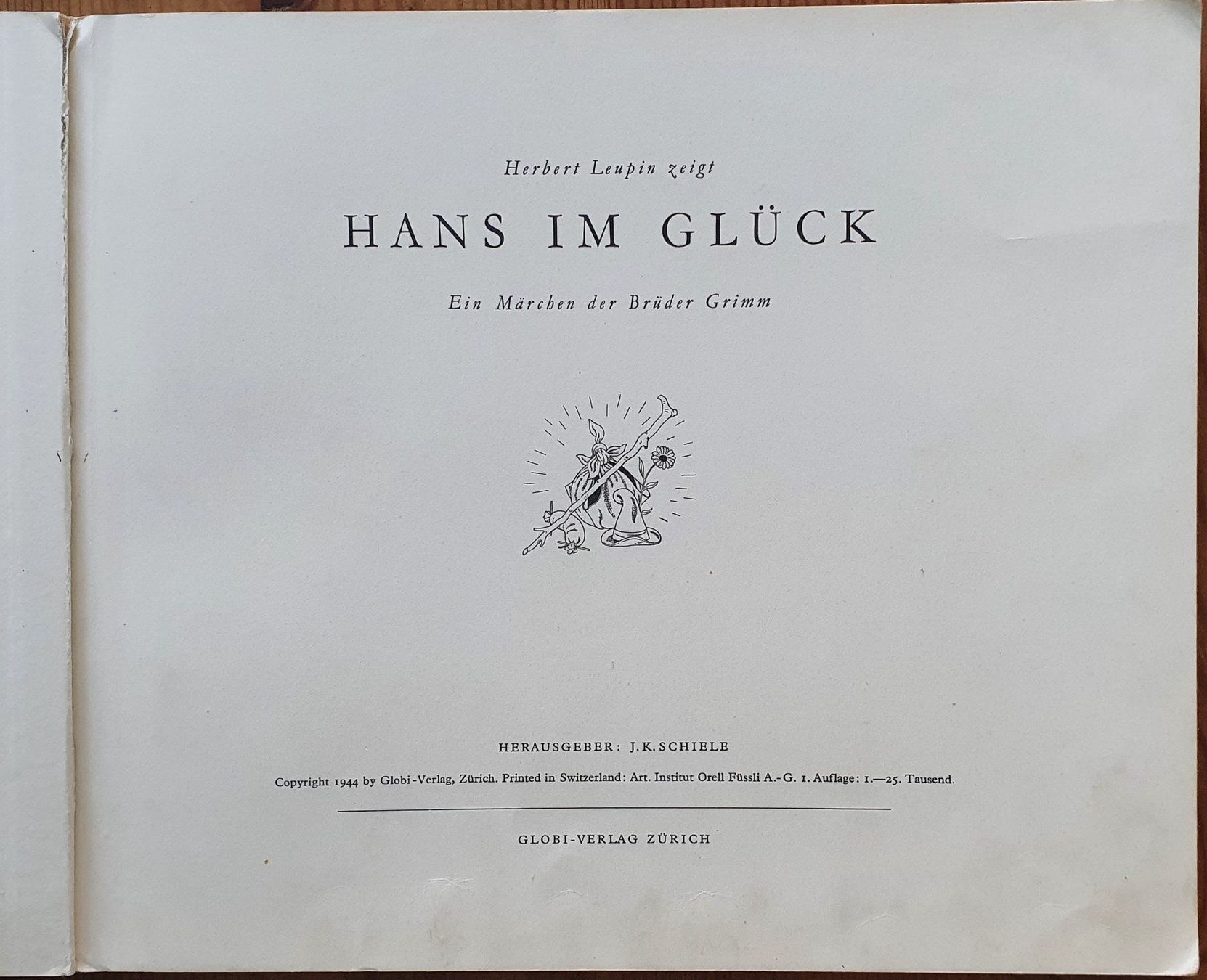 Libri: Hans im Glück, 1944 – Usato da Zürich venduto da Vesco01 1