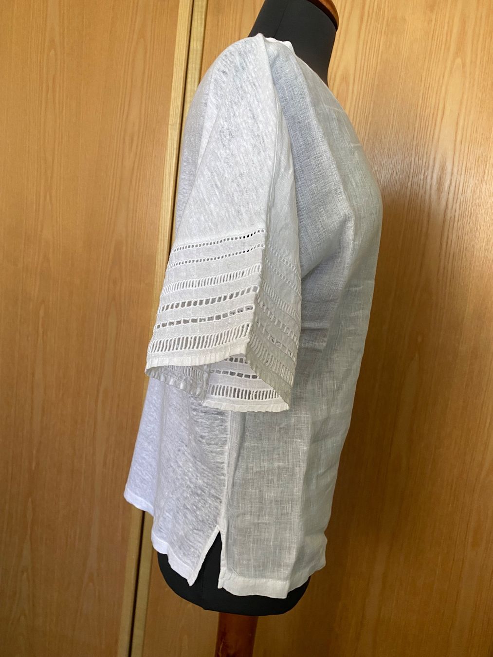 Camicette: 120 % Lino - Bluse Leinen Lochmuster Gr. M – Usato da Besazio venduto da lionheart63 3
