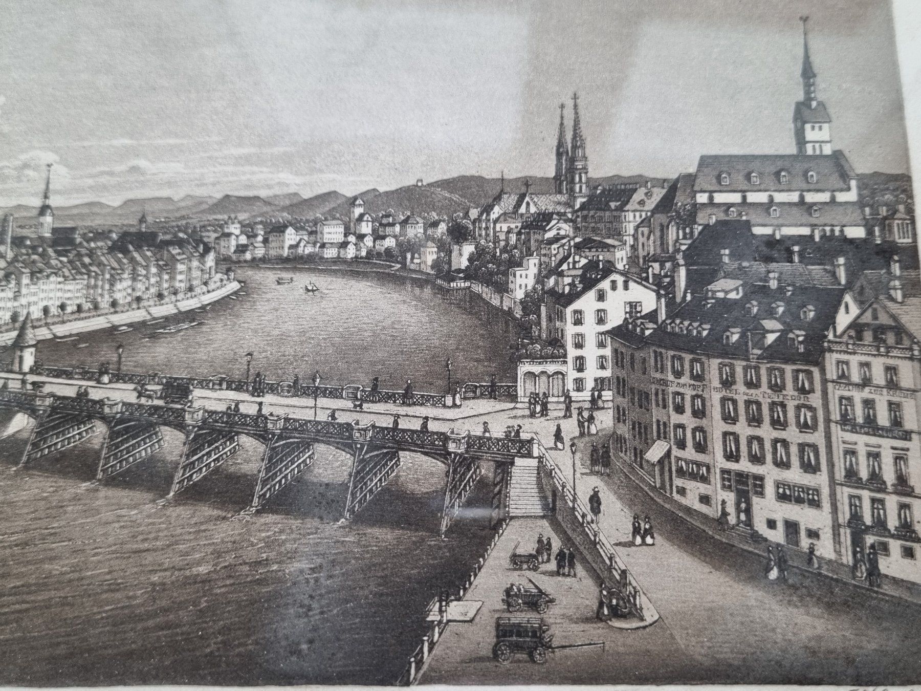 Incisioni: BASEL schöner Stich ORIGINAL DICKENMANN Siegfried – Usato da Trachslau venduto da bastet06 4