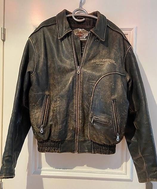 Harley-Davidson Giacche: Motorradlederjacke Harley Davidson Vintage-Look – Usato da Selzach venduto da Roger_1965