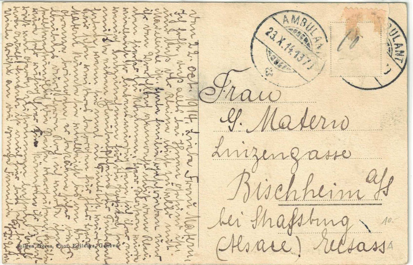 Cartoline postali: Finhaut - Vue generale – Usato da Ettingen venduto da Kartenplanet 1