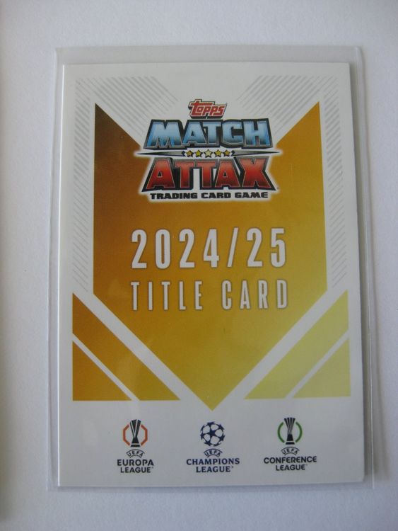 1st Edition MATCH ATTAX Saison 24/25 Nr: TC1 Title Card 3
