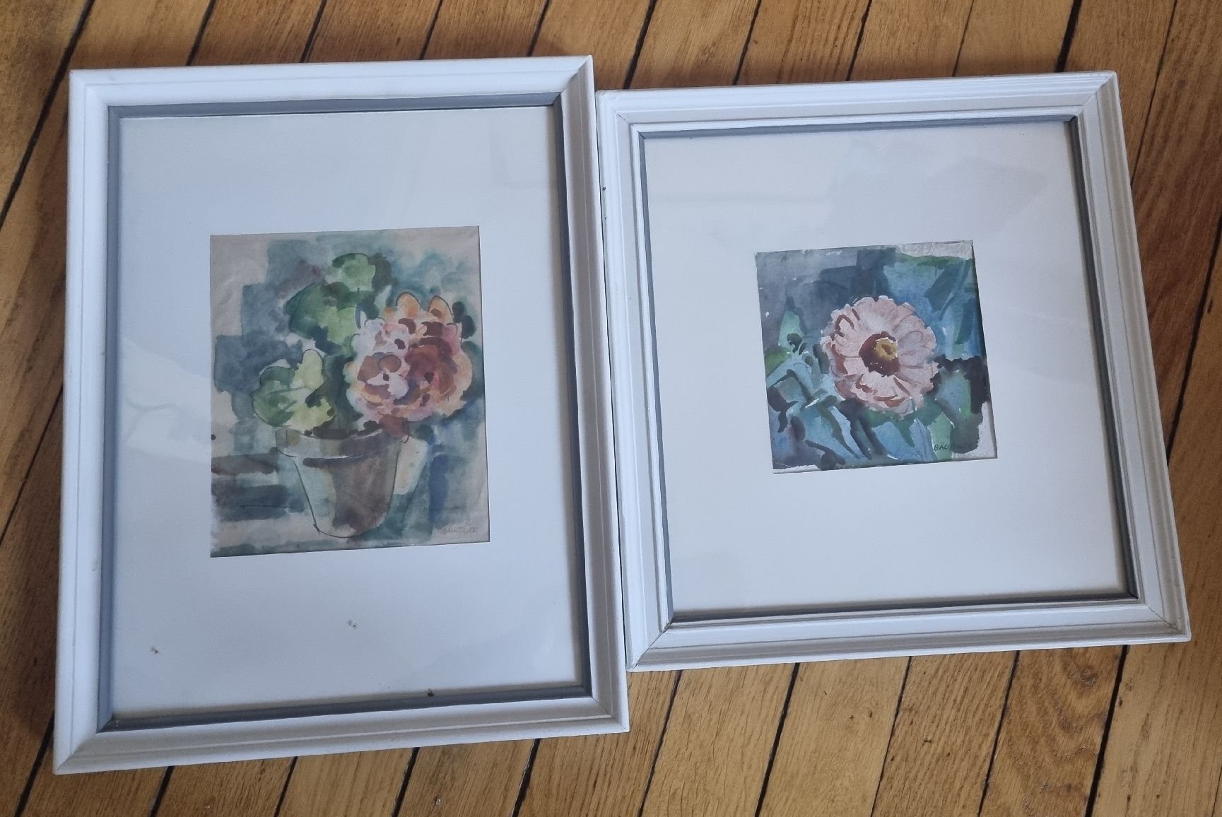 Dipinti: 2 Aquarell Signiert Bächtiger  – Usato da Schaffhausen venduto da Leveron13