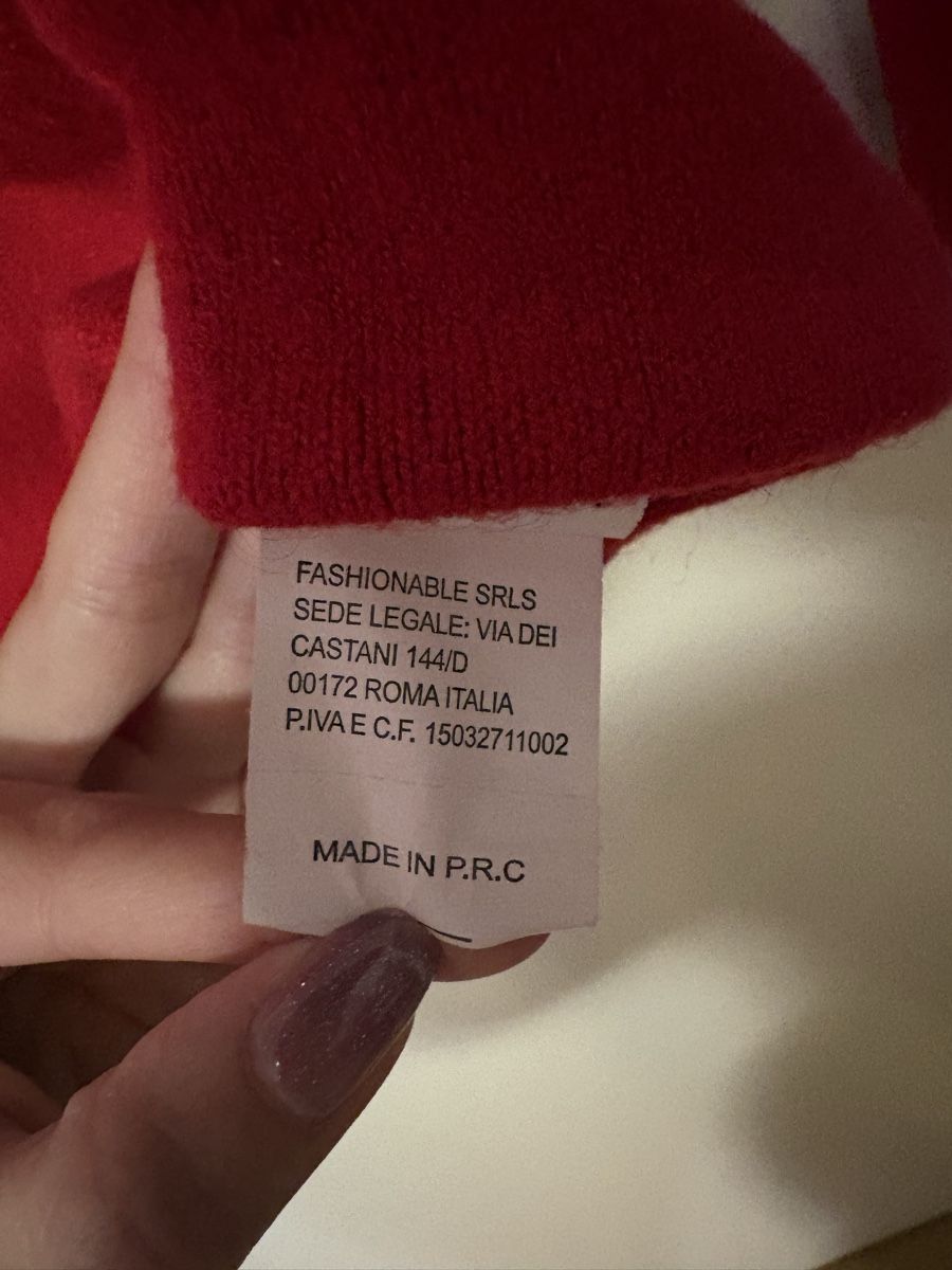 Maglioni & Felpe: Red Turtleneck Sweater Knitted Pullover  – Usato da Zürich venduto da pie_6ccs 1