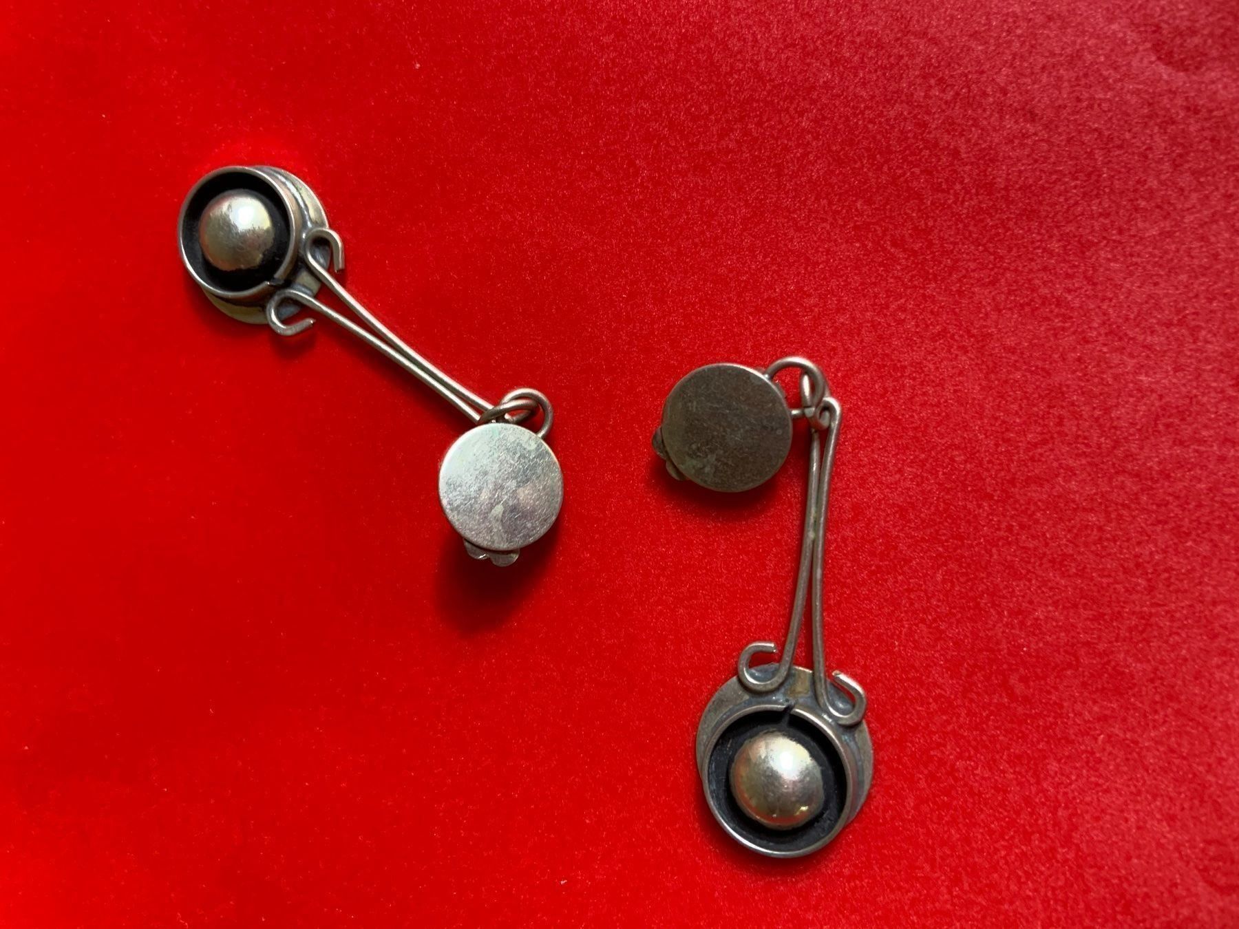 Orecchini pendenti & Orecchini a lobo: Ohrenringe silber halbkugel clips – Usato da Dittingen venduto da Bellevista 2