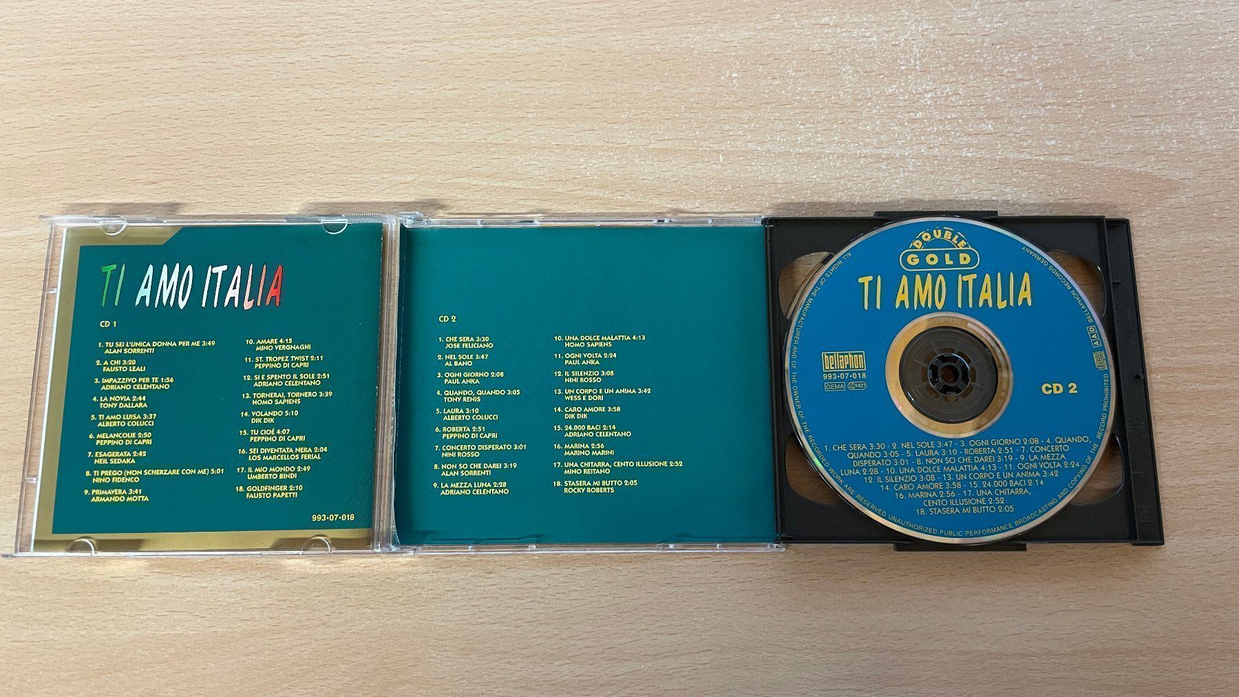 CD: TI AMO ITALIA (2CDs) - ok – Usato da Glattfelden venduto da cybermaxx 3