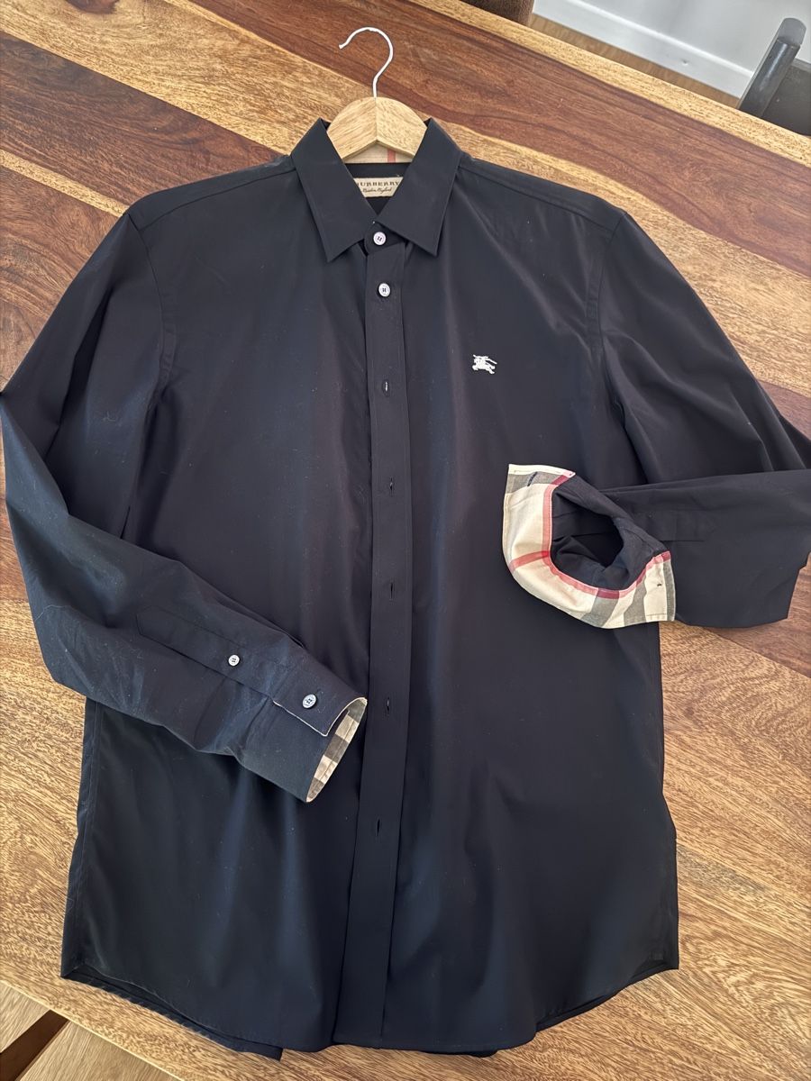 Burberry Camicie: Burberry Hemd Herren Schwarz Gr. M – Usato da Glattpark(Opfikon) venduto da Pink1919