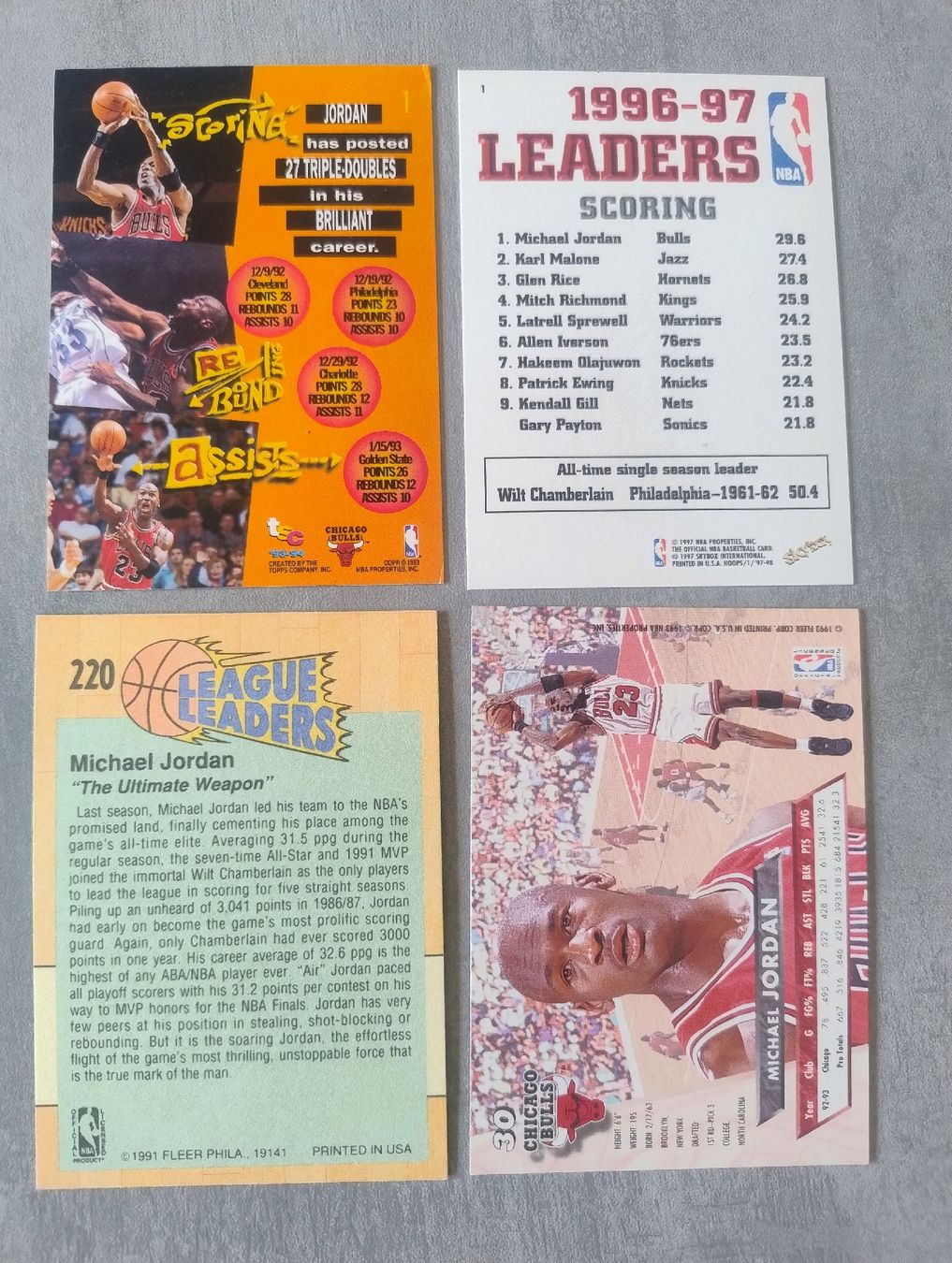 Nba Sammelbilder & Trading cards: NBA 4 cartes Michael Jordan  – Neu (gemäss Beschreibung) aus Martigny von julionix 5
