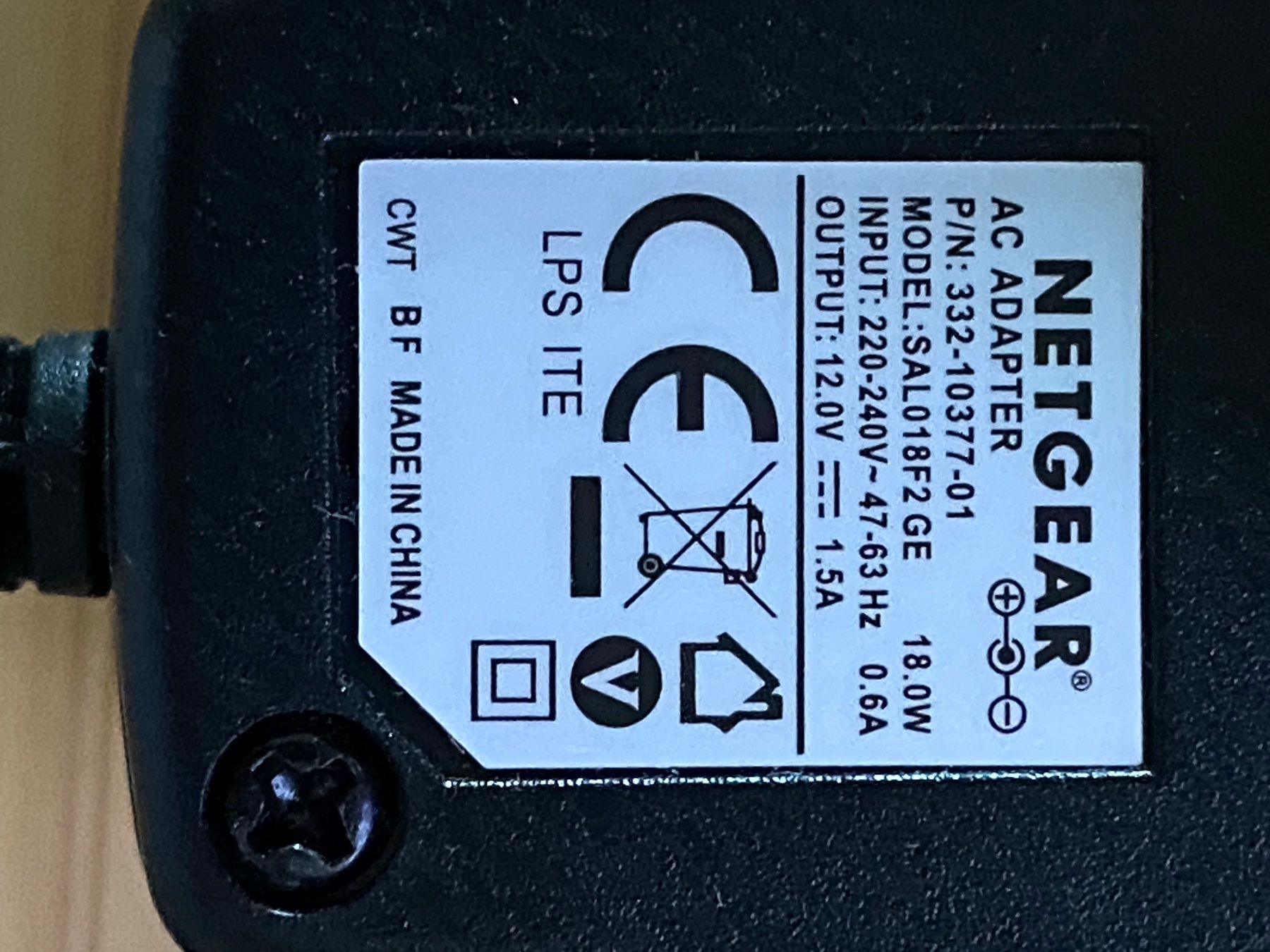 Unità & Adattatore: Netgear AC Adapter Model:SAL018F2 GE – Nuovo (secondo la descrizione) da Muttenz venduto da Fantom03 4