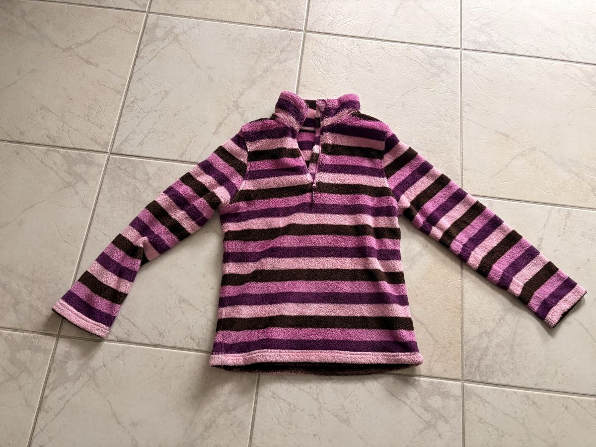 Maglioni & Felpe: Winterfleece-Pulli, Gr. 158/164, gestreift, Mädchen Top – Usato da Dietlikon venduto da Bachtel97