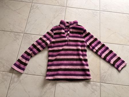 Winterfleece-Pulli, Gr. 158/164, gestreift, Mädchen Top