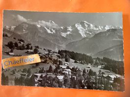 1957 Beatenberg - Waldegg. Finsteraarhorn - Eiger - Mönch -