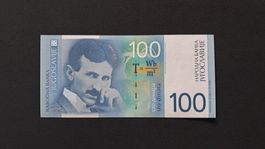 Jugoslawien 100 Dinara 2000 Unc