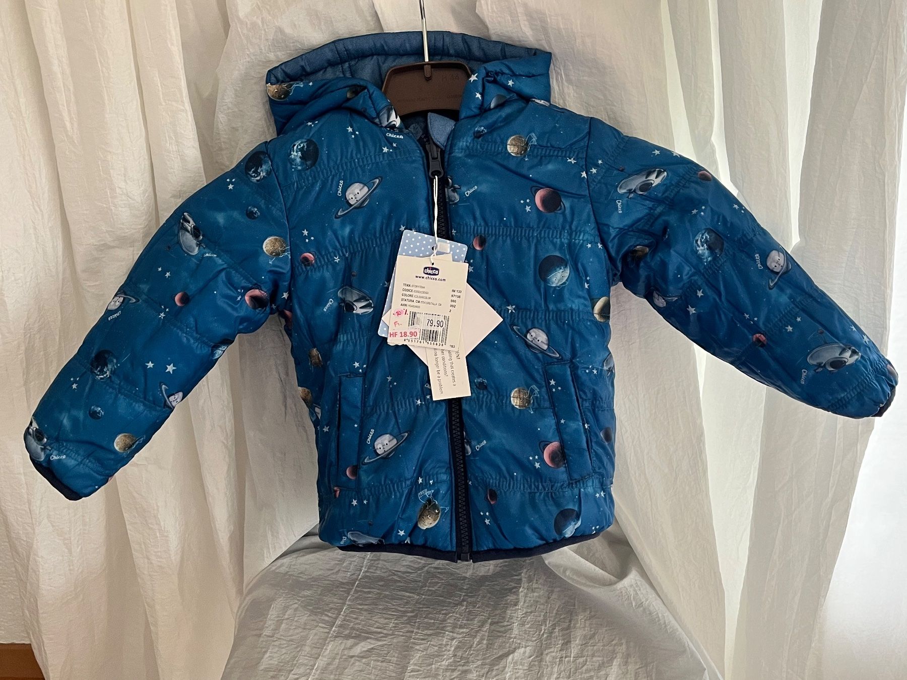 Chicco Jacken & Mäntel: Chicco Jacke Wasserabweisend  Gr. 86 wendbar – Neu und originalverpackt aus Oberegg von  1