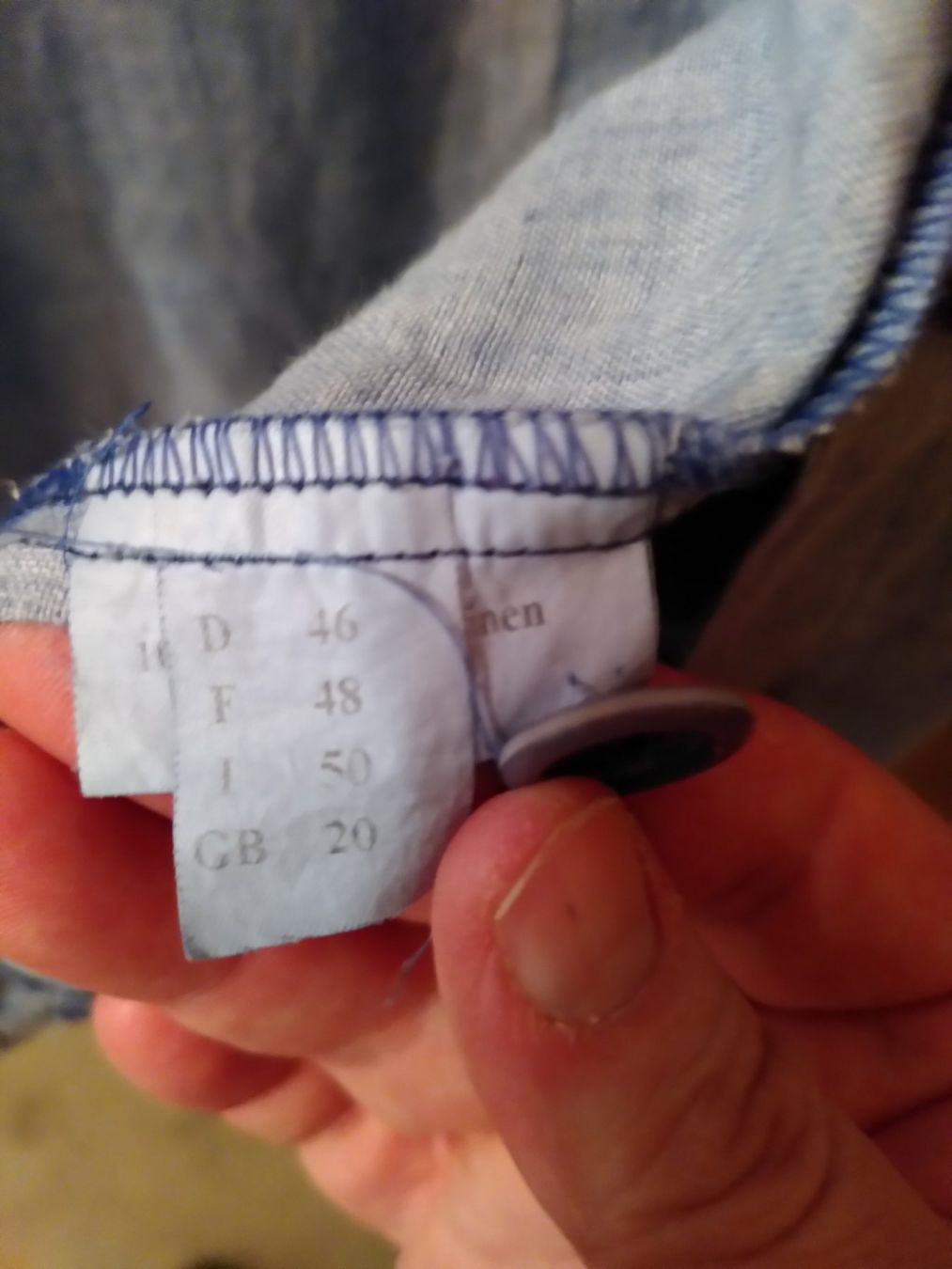 Camicette: Leinenbluse Gr. 46 Hellblau Sommer Kurzarm Top Zustand – Usato da St. Urban venduto da pme_f7td 2