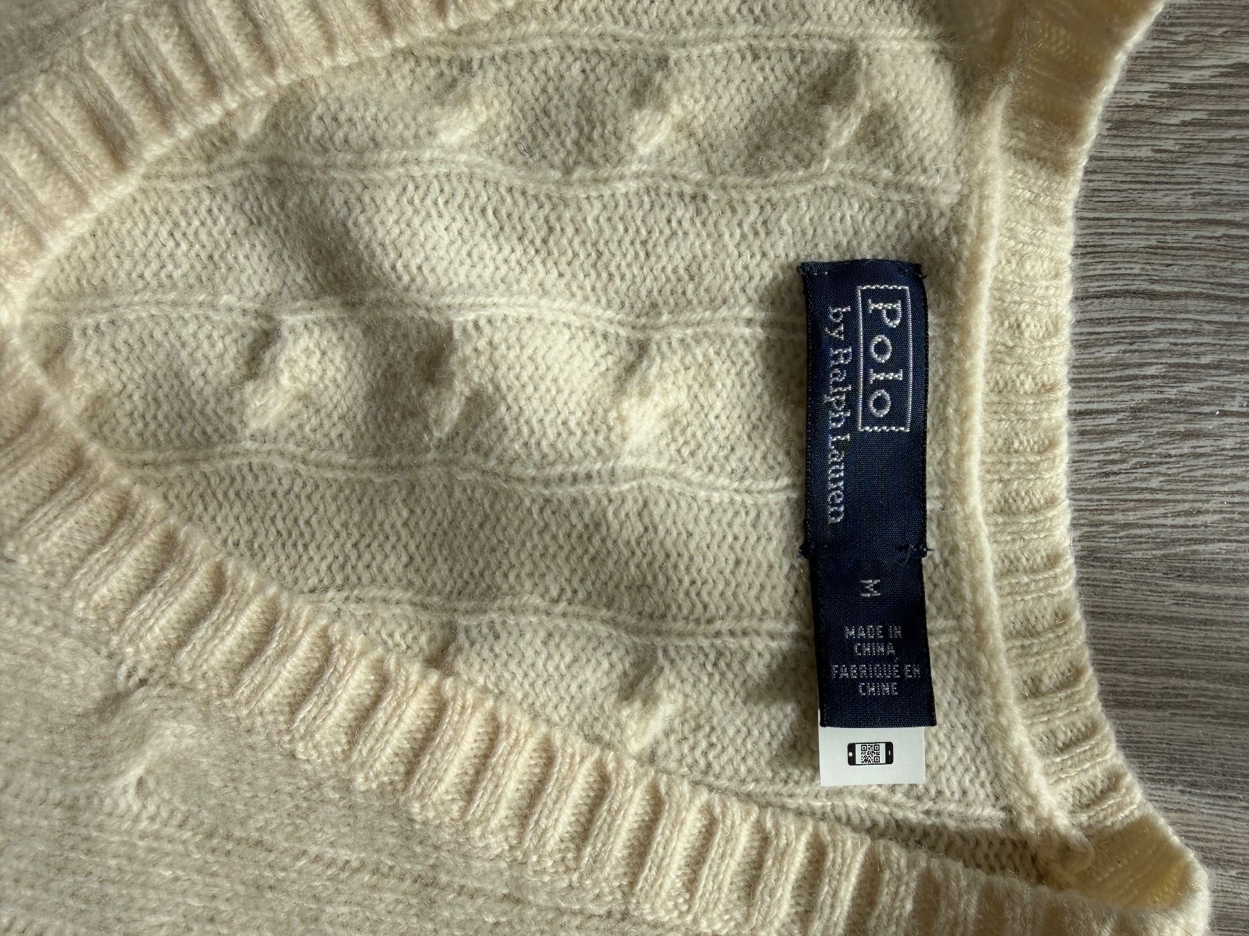 Polo Ralph Lauren Pulls & Sweat-shirts: Pull Polo Ralph Lauren – col V torsadé – écru – Neuf (Voir description) à Delemont par fla_rdn7 2