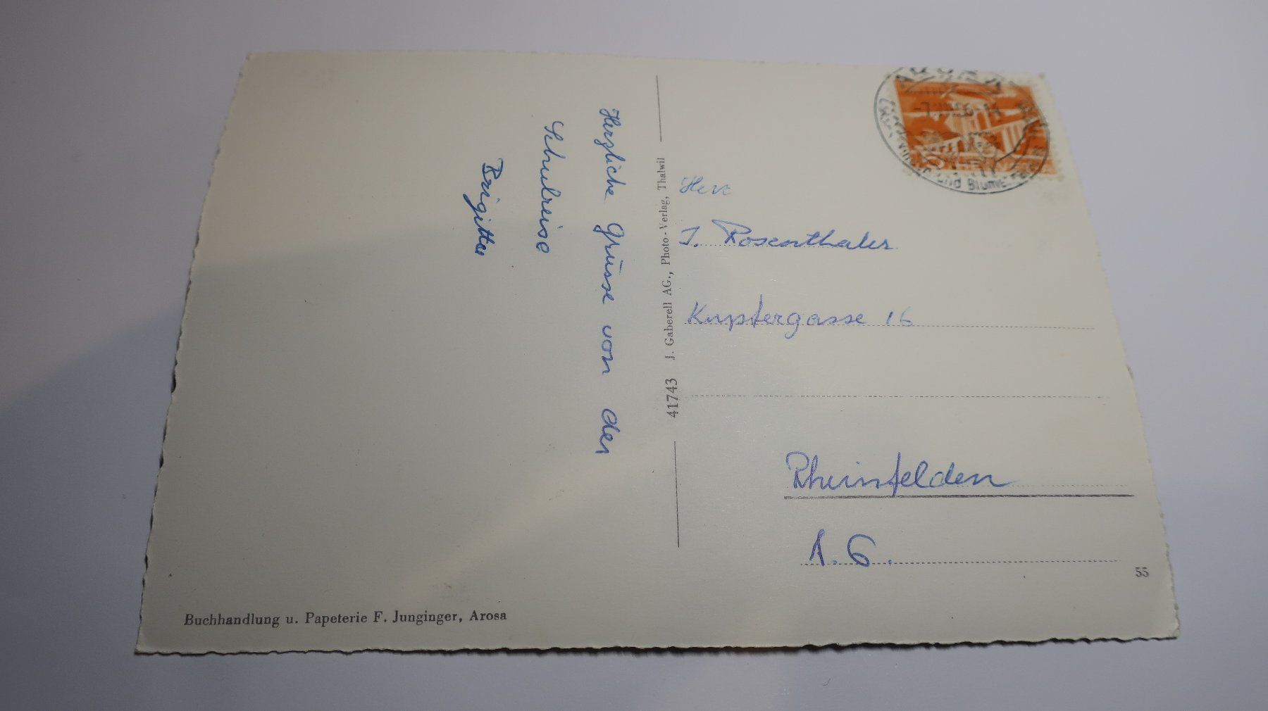 Cartoline postali: Arosa Obersee 1956 – Usato da Cormoret venduto da Pascalll2001 2