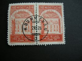 WELTPOSTVEREIN, 2.XI.24., KRUMMENAU, VOLLSTEMPEL,