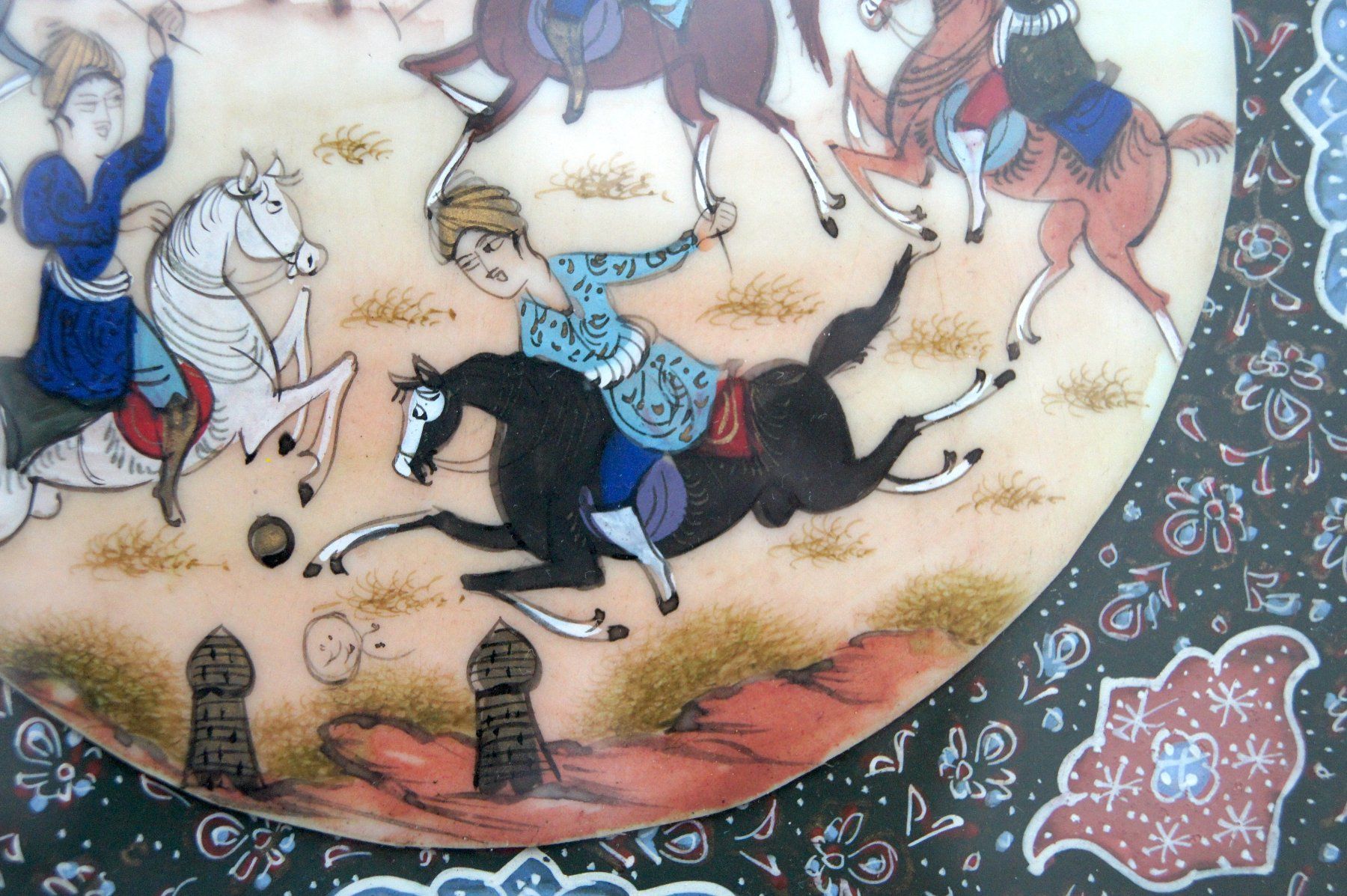 Tableaux: Persische Miniaturmalerei: Polospiel – D'occasion à Geroldswil par ARTEFACTO 6