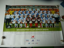 Plakat "Grasshoppers Club Zürich 2002/2003" (war gerollt)