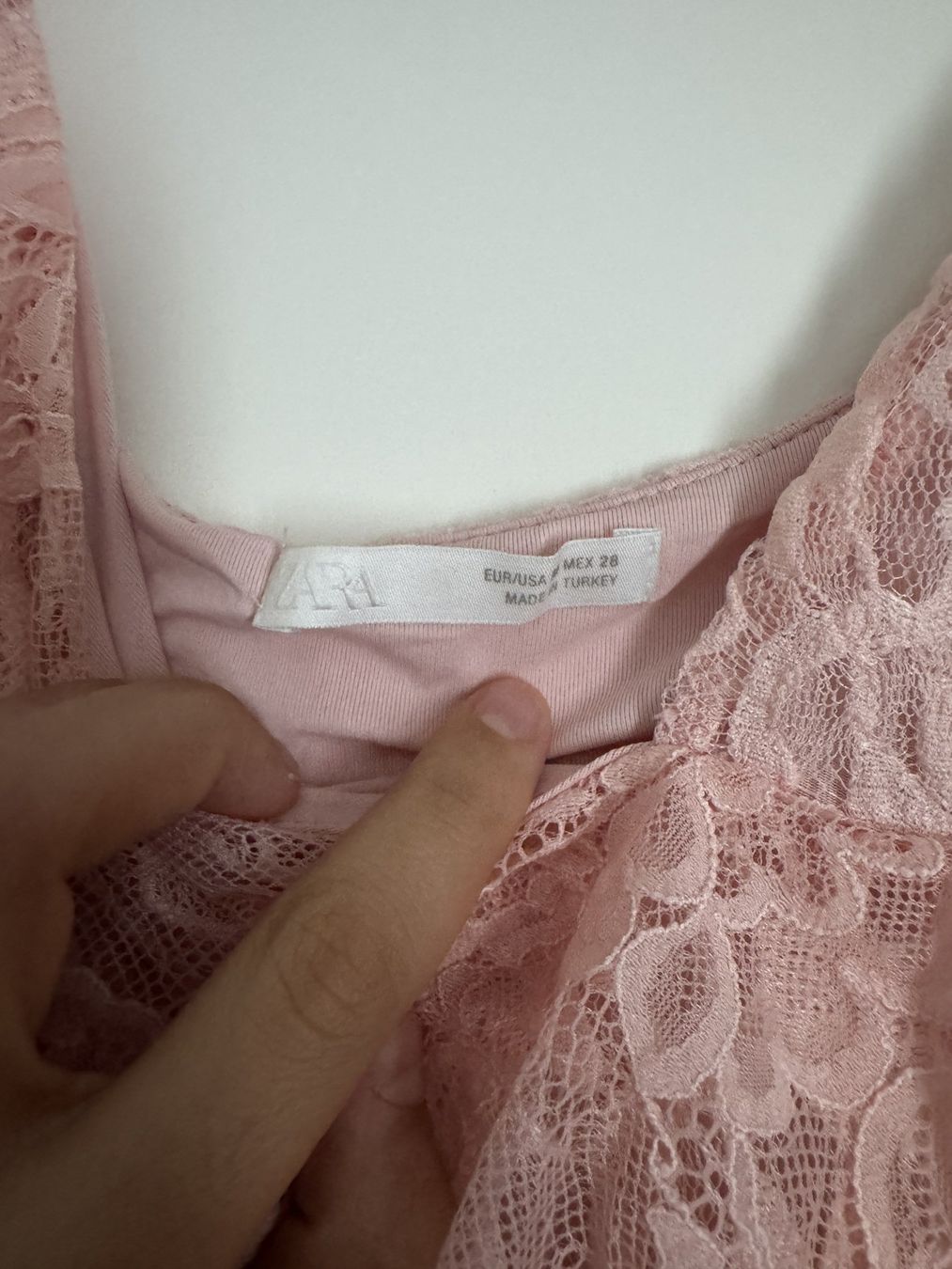 Zara Top: ZARA Spitzentop rosa, Gr. S – Usato da Zürich venduto da flo_8yph 1