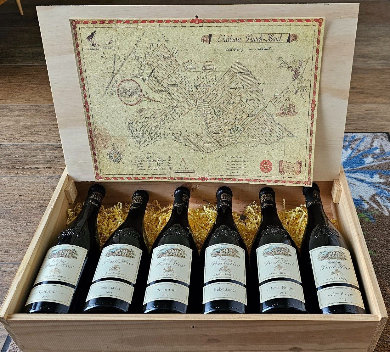 Vino: Weinkiste Château Puech-Haut – Nuovo e nell'imballaggio originale da Lostorf venduto da Amistele
