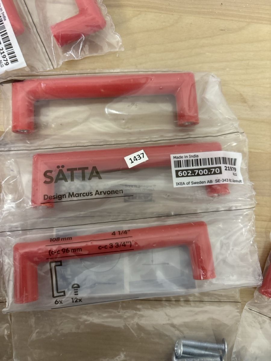 Ikea Tutti gli attrezzi: IKEA SÄTTA Griffe, rot, neu & originalverpackt – Nuovo e nell'imballaggio originale da Adliswil venduto da ninotschka7 3