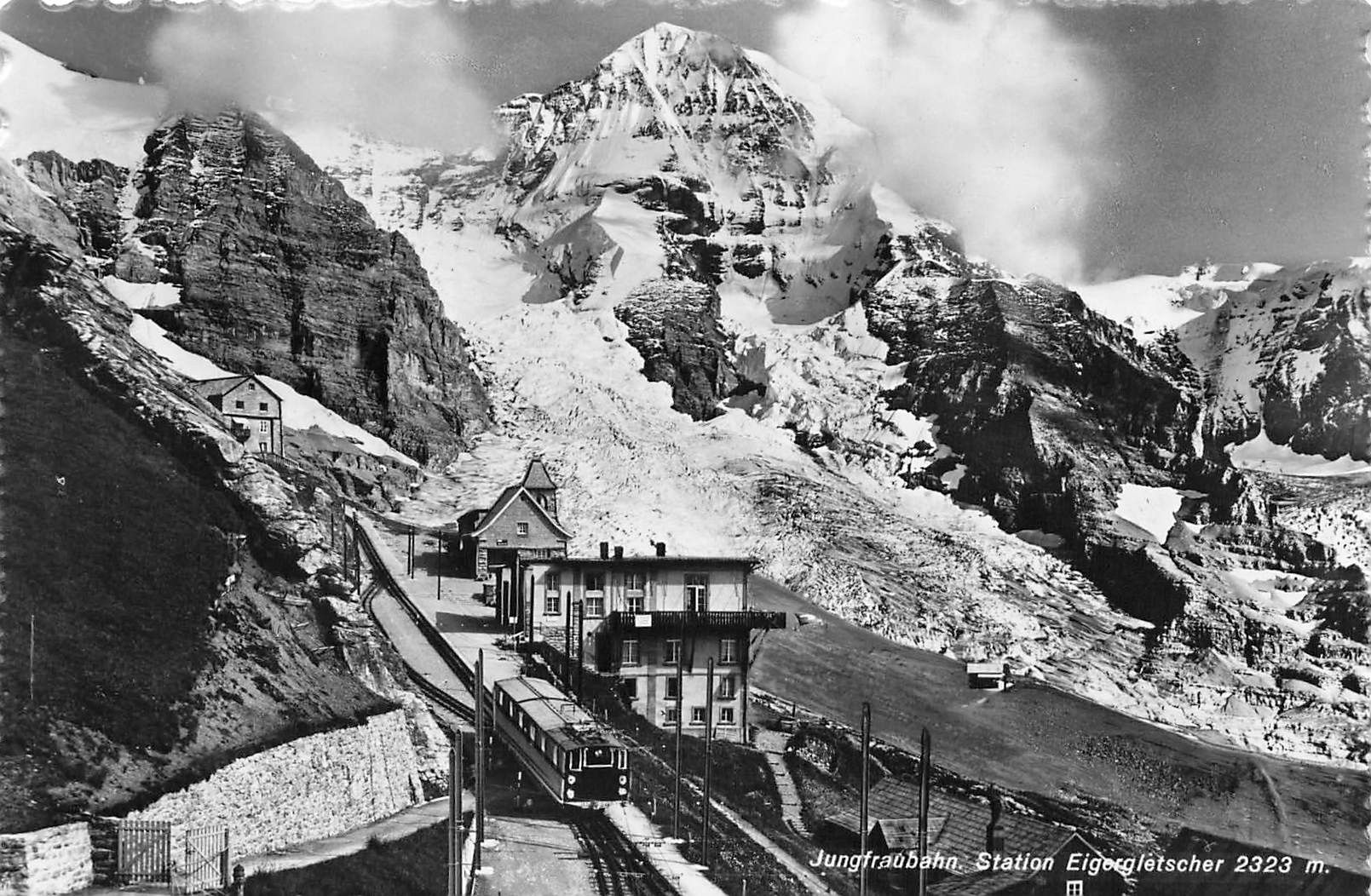 Cartoline postali: Jungfrau bahn BE Station Eigergletscher Bahnhof – Usato da Biasca venduto da Blenio71