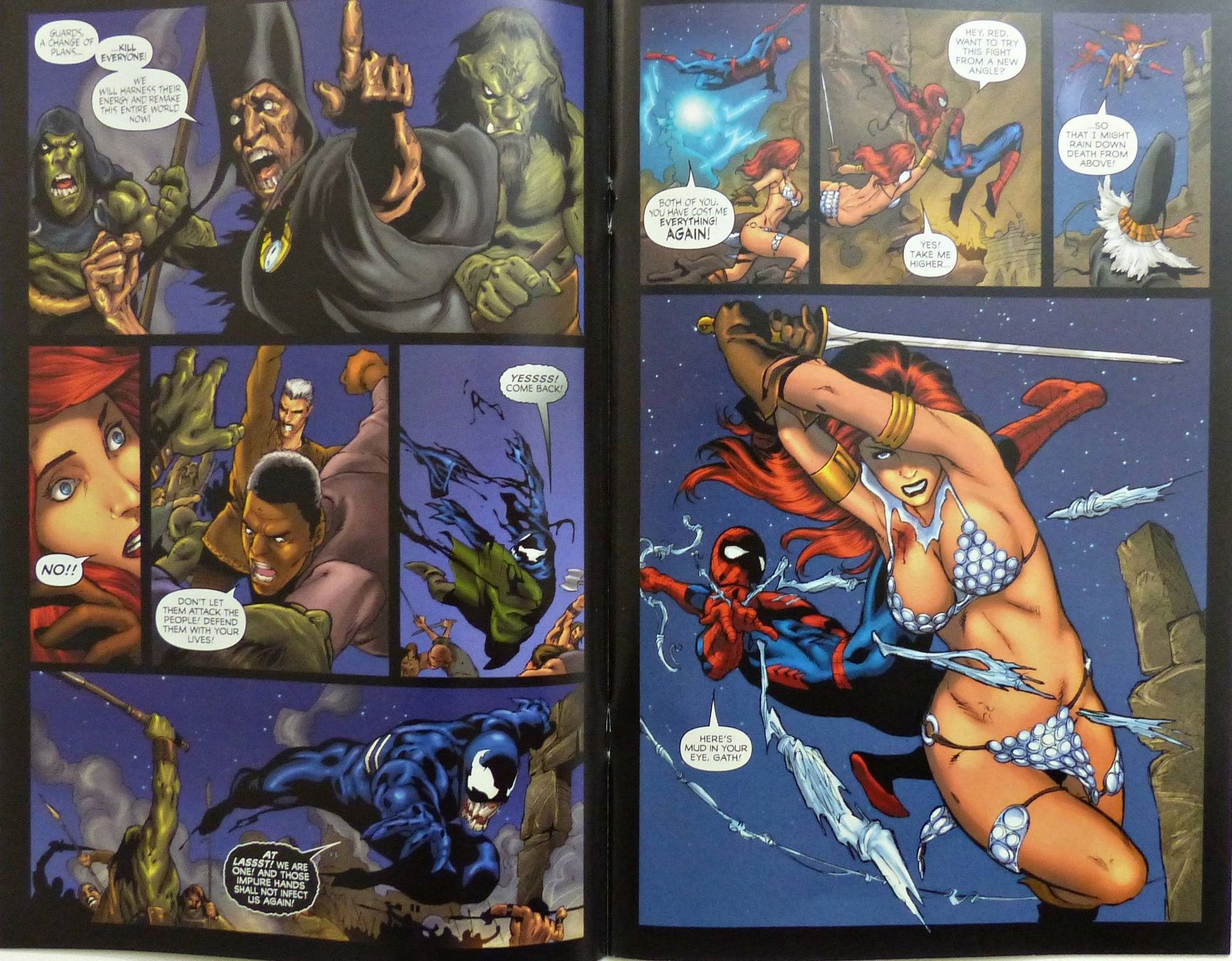 Fumetti: SPIDER-MAN & RED SONJA #4 - 5 ICONIC COVER MARVEL 2007 – Usato da Lugano venduto da YouWantUS 4