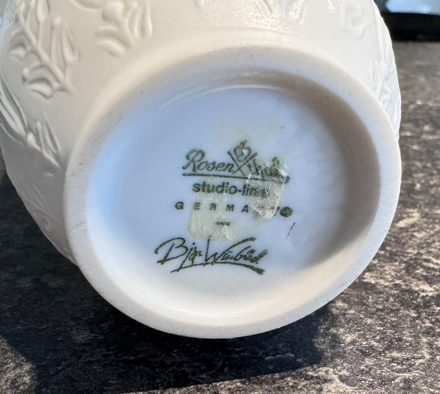 Rosenthal Vasen & Gefässe: Vase Rosenthal porcelaine blanc Studio-Line – Gebraucht aus Longirod von HappyGolightly 2