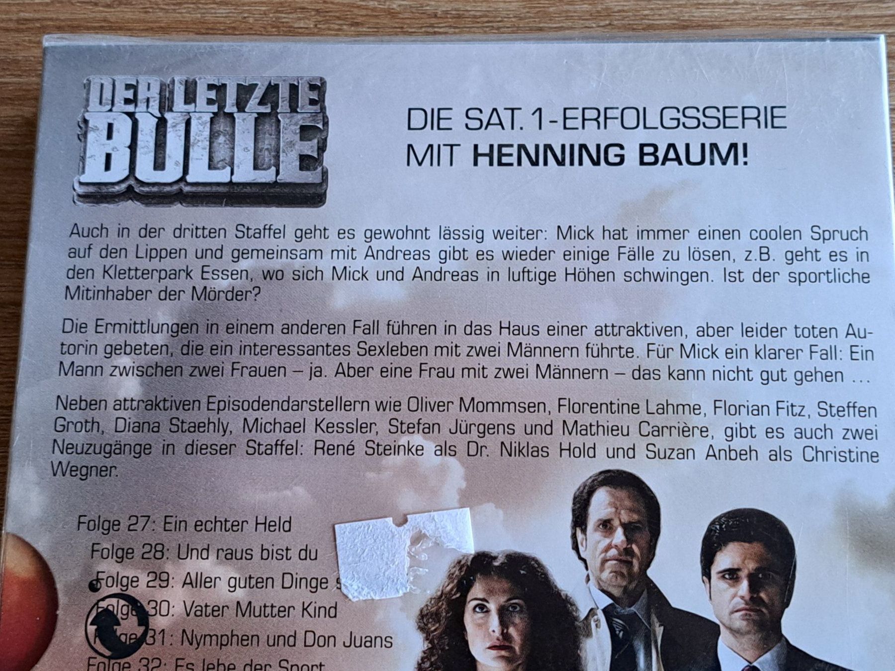 Tutti i DVDs: DER LETZTE BULLE,  Staffel 3, Boxset mit 3 DVDs – Nuovo e nell'imballaggio originale da Unterseen venduto da Kanica 2