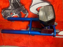 🍀 Puch Maxi Gabel  Oberteil  Originalfarbe Blau 🍀