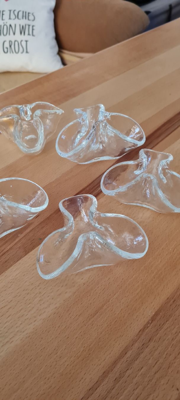Glasi Hergiswil Tutte le decorazioni: Glasi Hergiswil 7er Set Kerzenhalter – Nuovo (secondo la descrizione) da Münsingen venduto da Cuci31 3